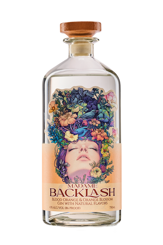 Madame Backlash Blood Orange & Orange Blossom Gin 750ml