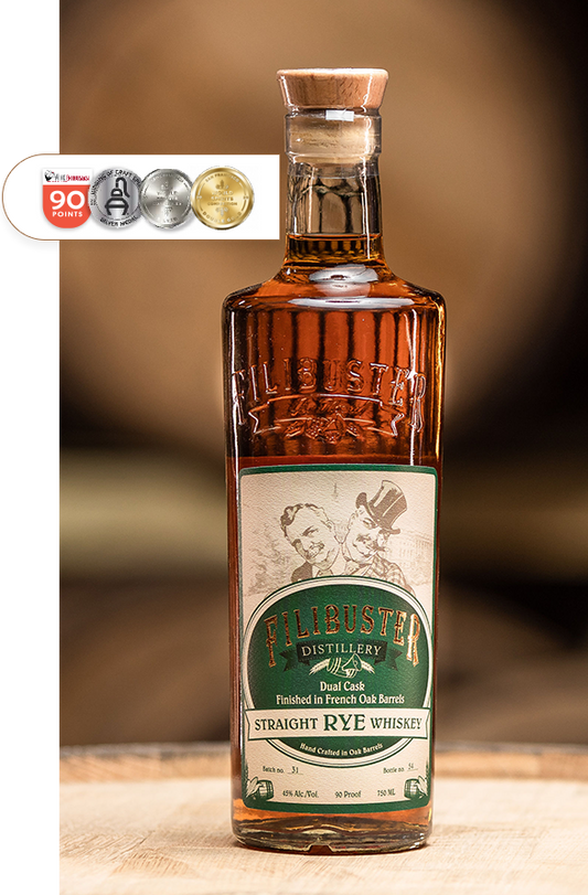Filibuster Dual Cask Straight Rye Whiskey 750ml