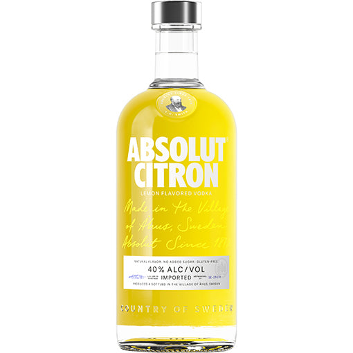 Absolut Citron Lemon Flavored Vodka 750ml