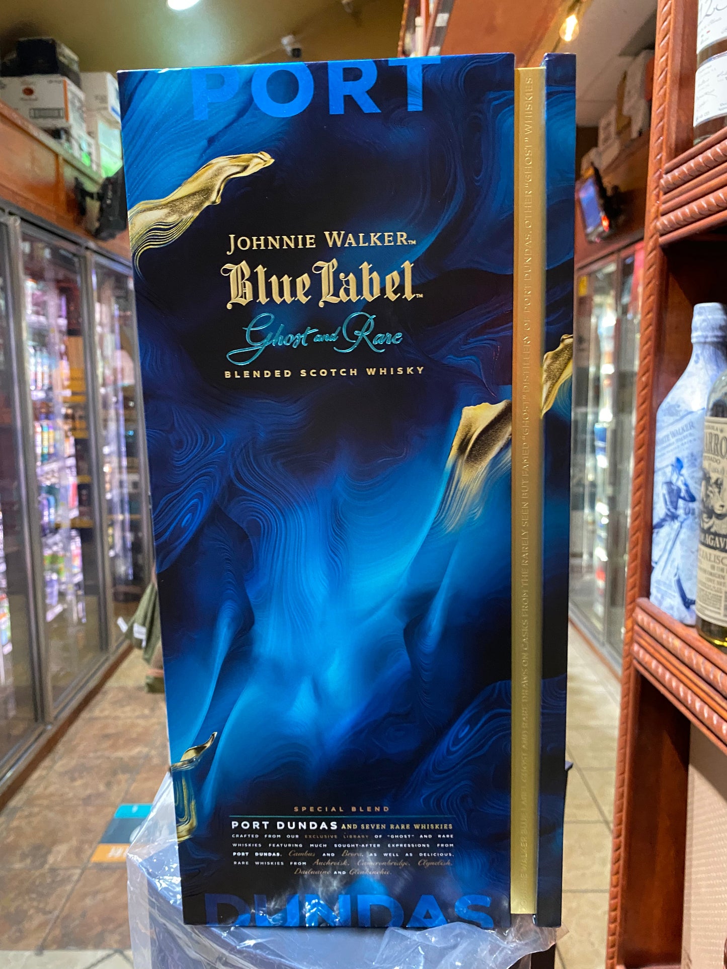 Johnnie Walker Blue Label Ghost and Rare Port Dundas Blended Scotch Whisky 750ml