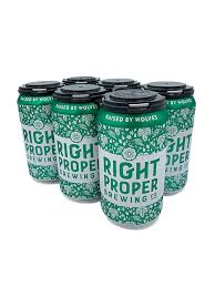 Right Proper Brewing Raised By Wolves Dry-Hopped Pale Ale Beer 12-Oz Can 6-Pack
