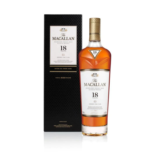 2022 The Macallan 18 Year Old Sherry Oak Single Malt Scotch Whisky 750ml