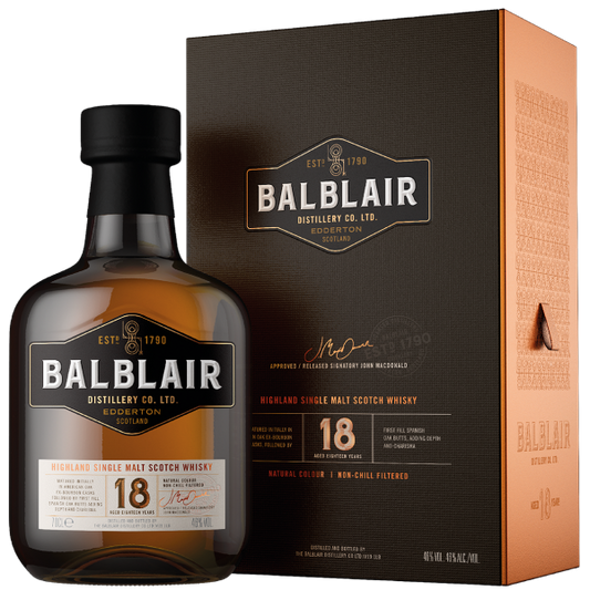 Balblair 18 Year Old Single Malt Scotch Whisky 750ml