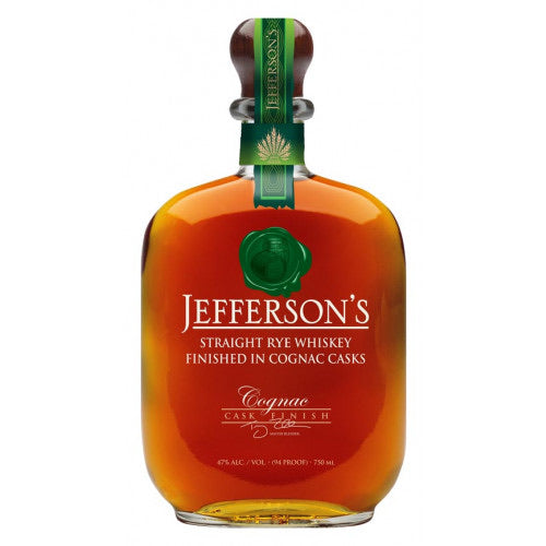 Jefferson's Straight Rye Whiskey Finished In Cognac Casks 750ml