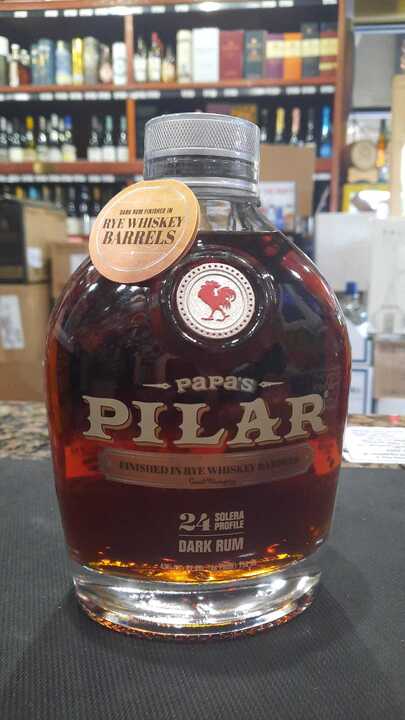 Papa's Pilar 24 Year Old Whiskey Barrel Finished Solera Dark Rum 750ml