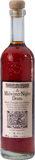 High West A Midwinter Night Dram Straight Rye Whiskey Act #8 Scene #5 750ml