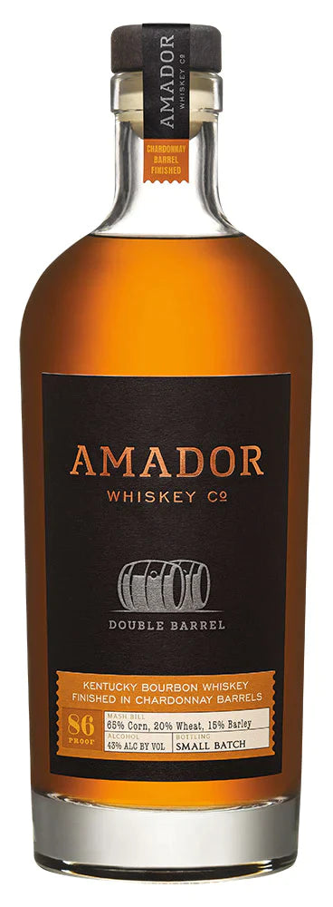 Amador Double Barrel Chardonnay Barrel Finished Bourbon Whiskey 750ml