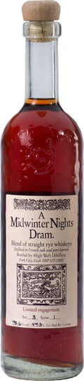 High West A Midwinter Night Dram Straight Rye Whiskey Act #9 Scene #5 750ml