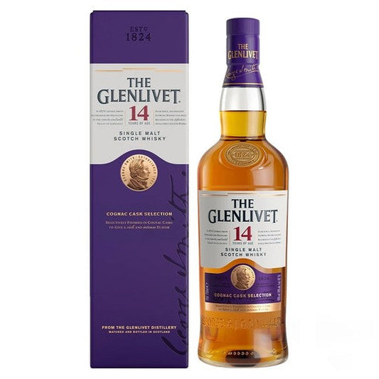 Glenlivet Cognac Cask Selection 14 Year Old Single Malt Scotch Whisky 750ml
