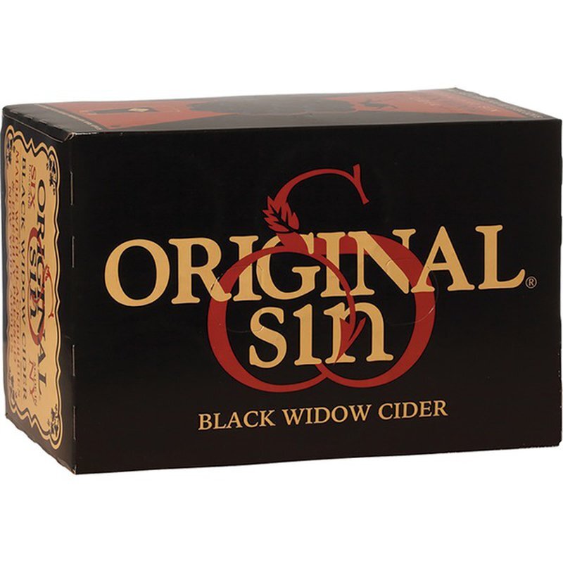 ORIGINAL SIN BLACK WIDOW HARD CIDER 6 PACK CANS