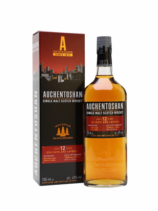 Auchentoshan 12 Year Old Single Malt Scotch Whisky 750ml