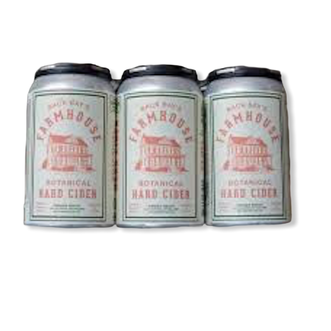 BACK BAY'S FARMHOUSE BOTANICAL HARD CIDER 6 PACK CANS