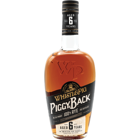 WhistlePig Piggy Back 6 Year Old Rye Whiskey 750 ML