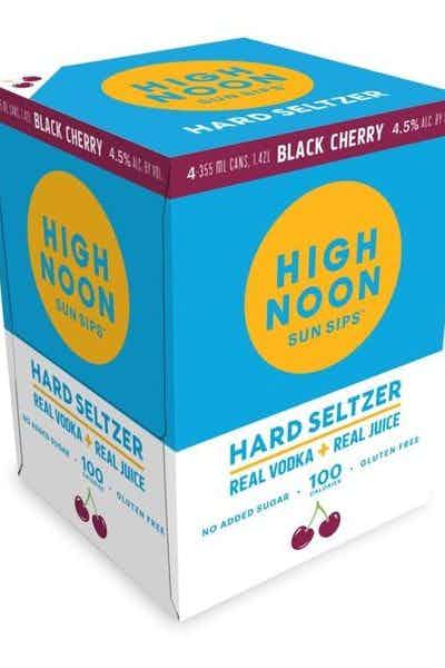 High Noon Sun Sips Black Cherry Vodka & Soda 355ml Can 4-Pack