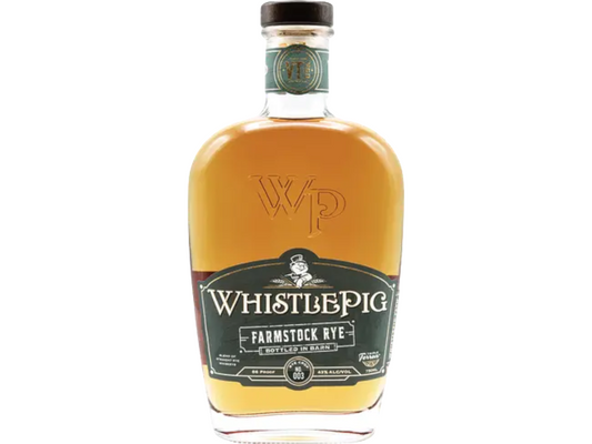 WHISTLE PIG FARM HOME STOCK RYE BOTTLE IN BARN CORP#3 750 ML