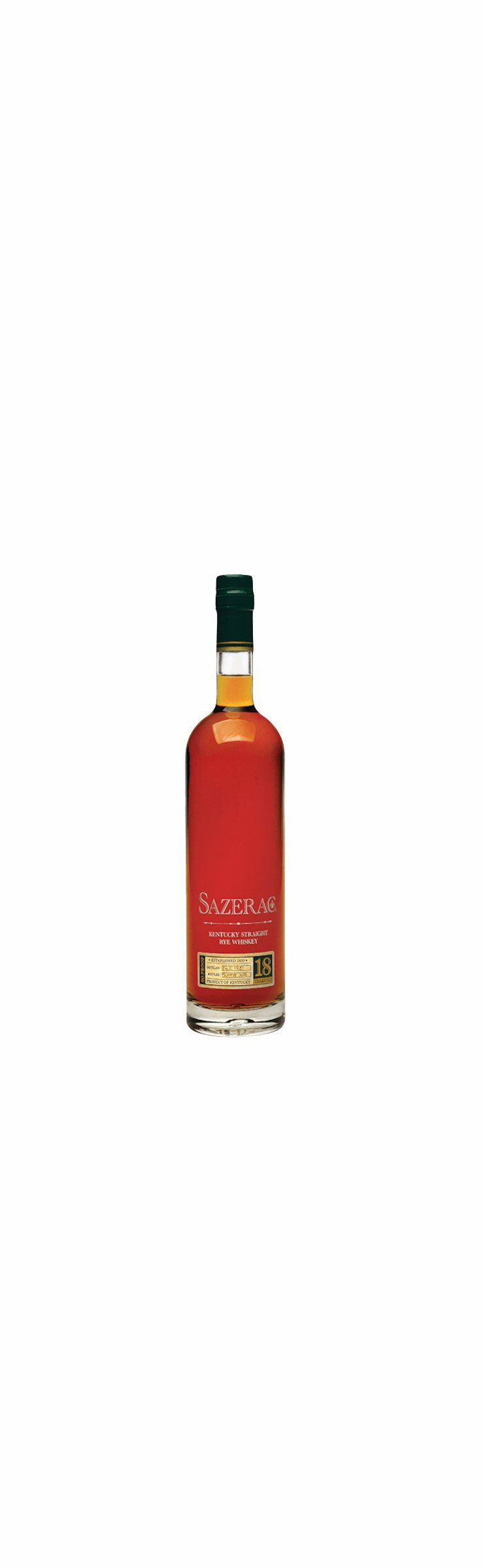 SAZERAC 18 YEAR  RYE WHISKEY 750 ML