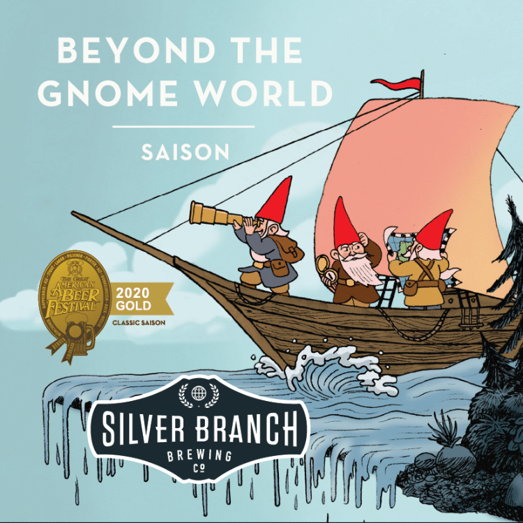 Silver Branch Brewing Gnome For The Holidays Saison Beer Can 6-Pack