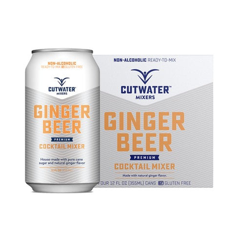 CUTWATER MIXERS GINGER BEER COCKTAIL MIXER 4 PACK CANS