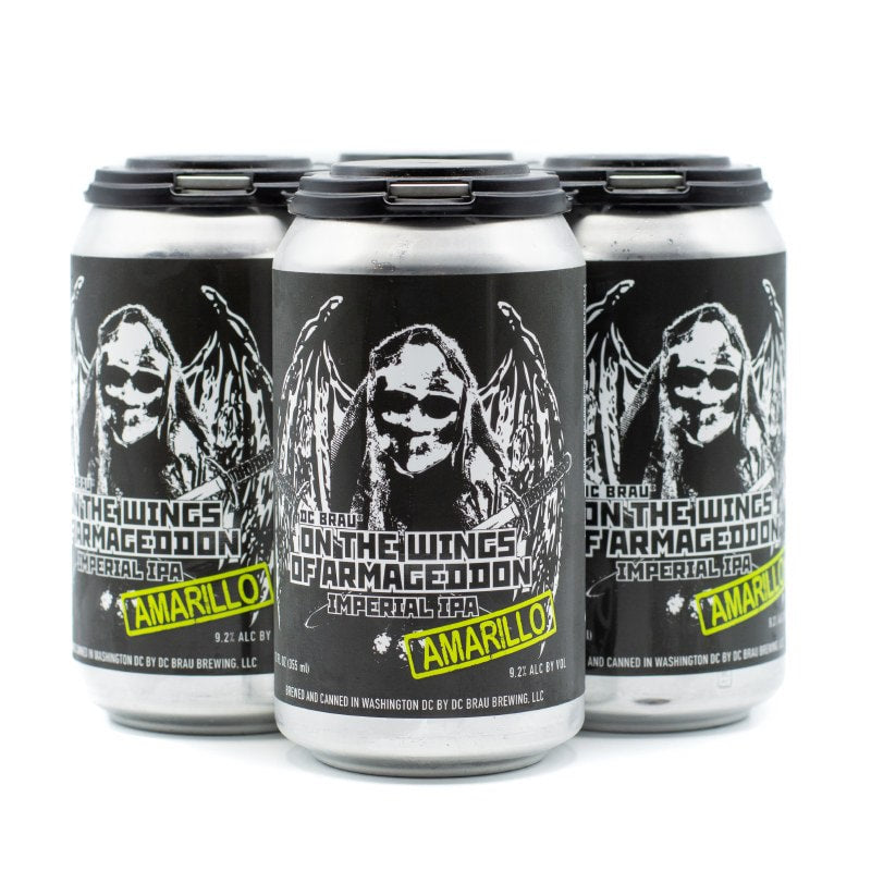 DC BRAU ON THE WINGS OF ARMAGEDDON IMPERIAL IPA 4 PACK CANS