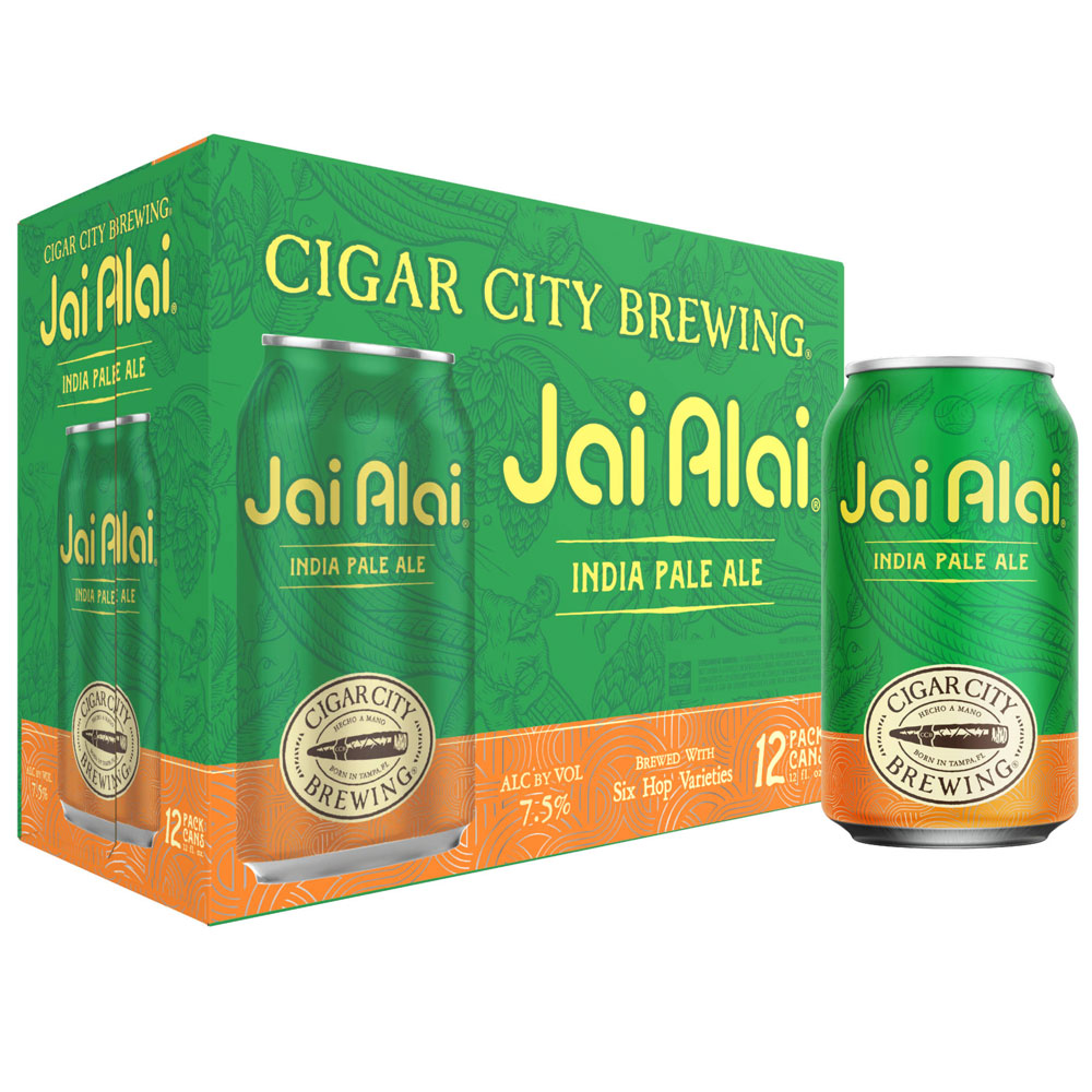 CIGAR CITY BREWING JAI ALAI IPA 12 PACK CANS 12 PACK CANS