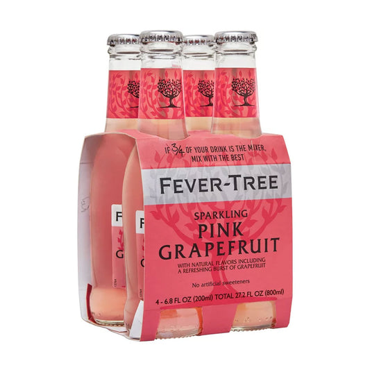 FEVER-TREE SPARKLING PINK GRAPEFRUIT 4 PACK BOTTLES