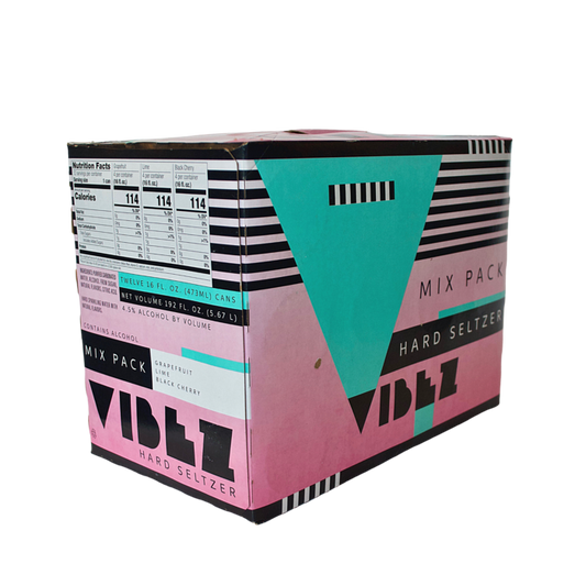 Aslin Vibez Hard Seltzer Variety Pack 12-Pack