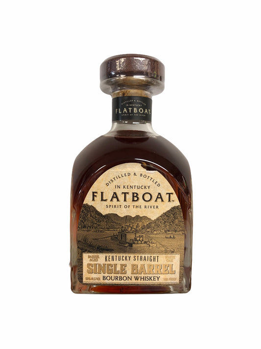 FLATBOAT SINGLE BARREL BOURBON WHISKEY 750 ML