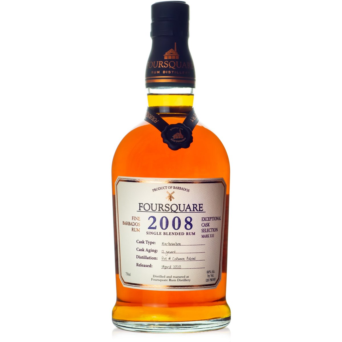 FOURSQUARE SINGLE BLENDED RUM 750 ML