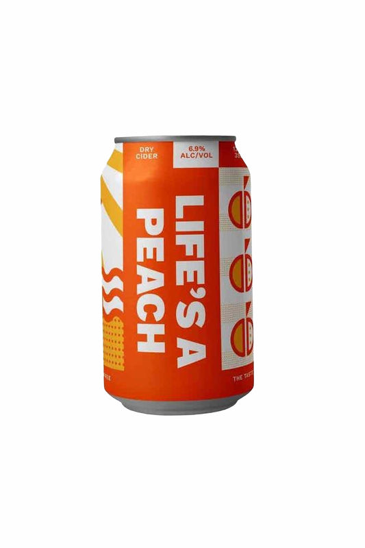 CAPITOL CIDER HOUSE LIFE'S A PEACH GLUTEN FREE 4 PACK CANS