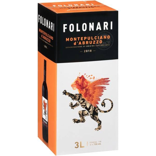 FOLONARI MONTEPULCIANO D'ABRUZZO 3 LTR BOX