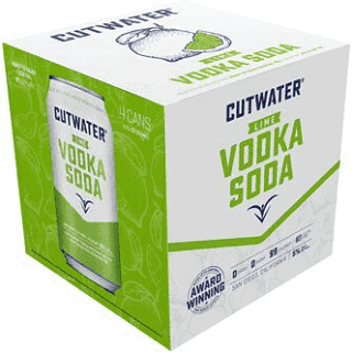 CUTWATER LIME VODKA SODA 4 PACK