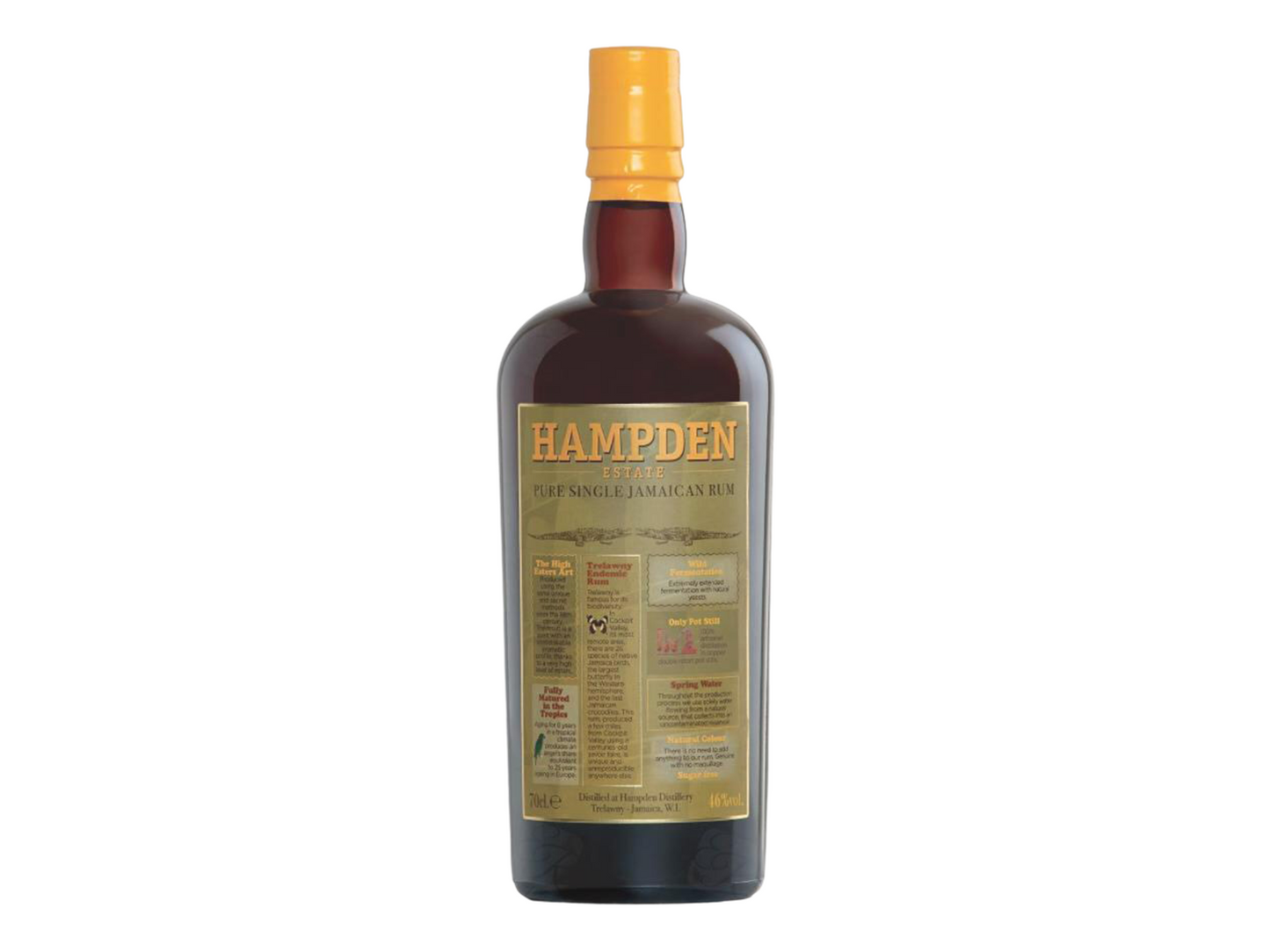 HAMPDEN ESTATE 8 YEAR OLD SINGLE JAMAICAN RUM 750 ML