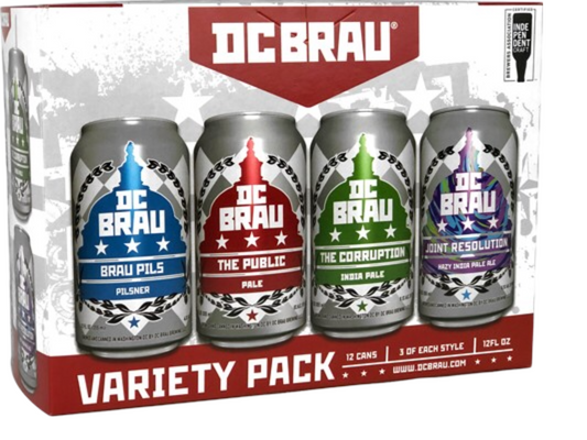 DC BRAU VARIETY IPA 12 PACKS CANS