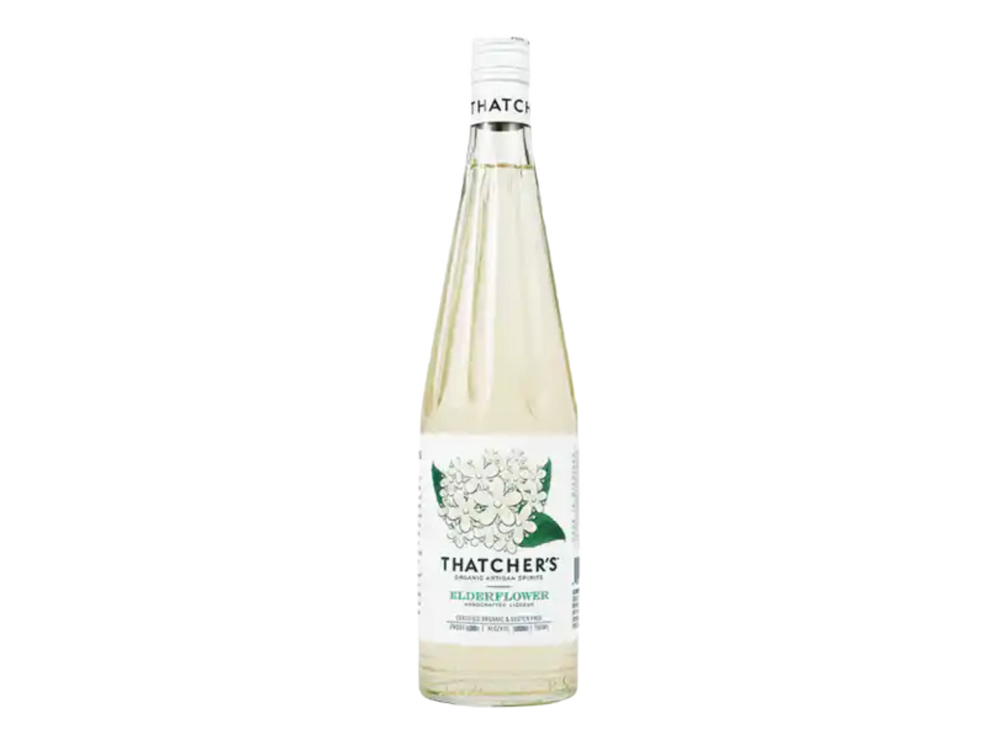 THATCHERS ORGANIC ELDERFLOWER LIQUEUR 750 ML
