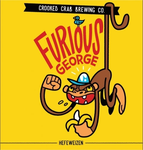 Crooked Crab Brewing Furious George Hefeweizen Beer 6-Pack