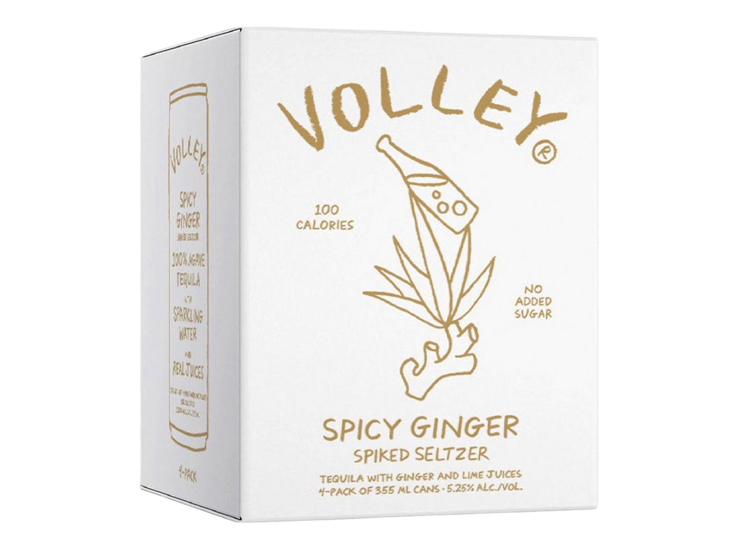 VOLLEY SPICY GINGER SPIKED SELTZER 4 PACK