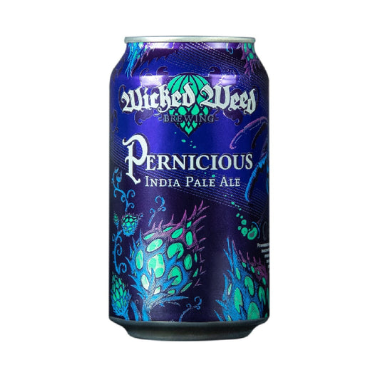 Wicked Weed Brewing Pernicious India Pale Ale Beer 12-Oz Can 6-Pack