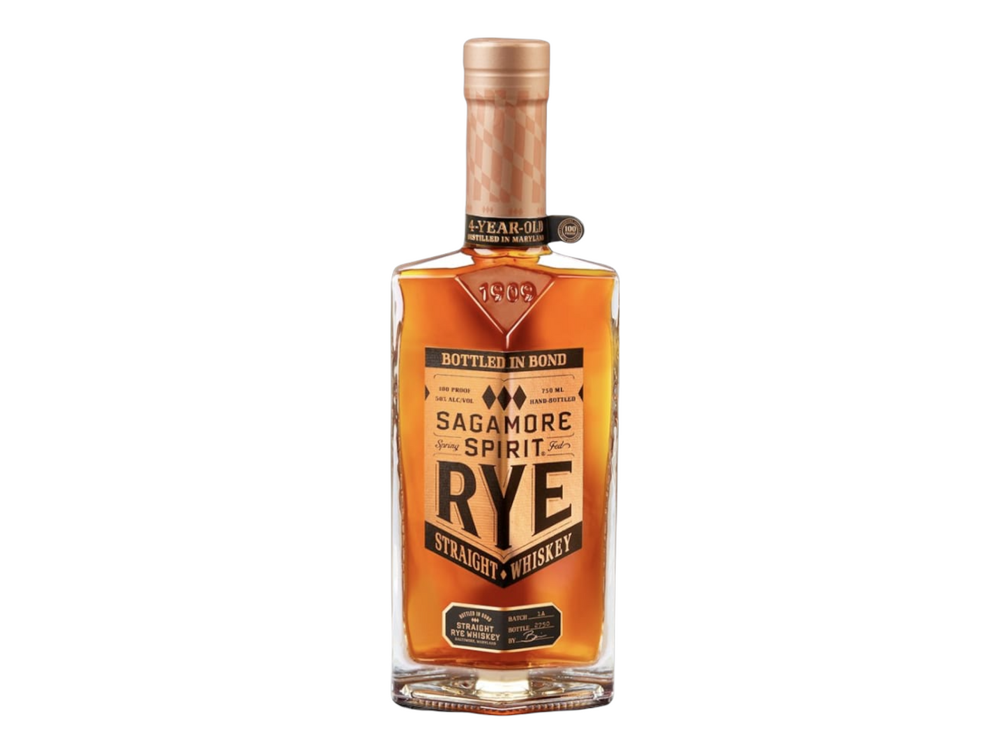 SAGAMORE SPIRIT RYE BOTTLE IN BOND 750 ML