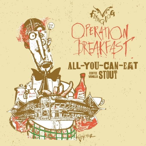 Flying Dog Brewery Operation Breakfast Coffee Vanilla Stout Beer 6-Pack