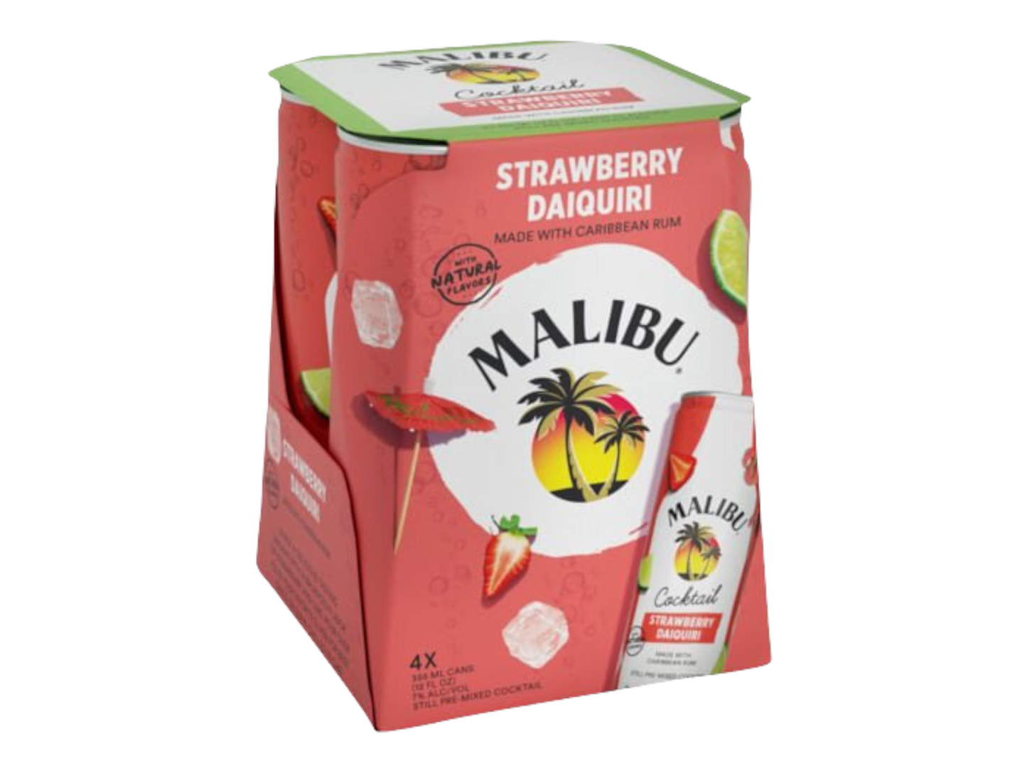 MALIBU STRAWBERRY DAIQUIRI RTD 4 PACK