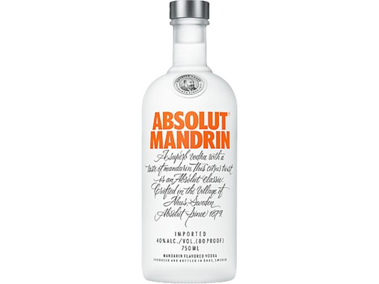 Absolut Mandrin Flavored Vodka 1.75Lt