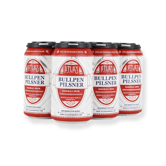 Atlas Brew Works Bullpen Pilsner Beer Can 6-Pack