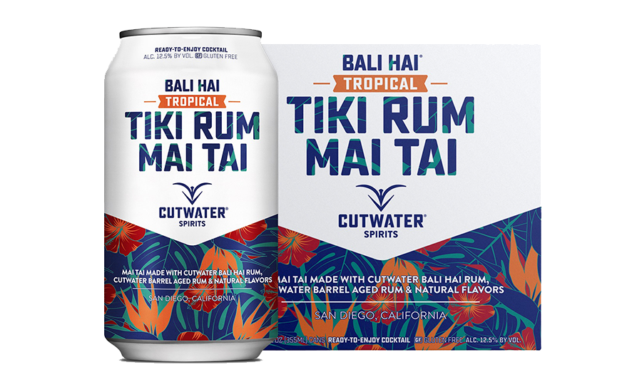 Cutwater Spirits Bali Hai Tiki Rum Mai Tai 12-Oz Can 4-Pack