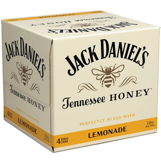 Jack Daniel's Whiskey Honey & Lemonade Can 4-Pack
