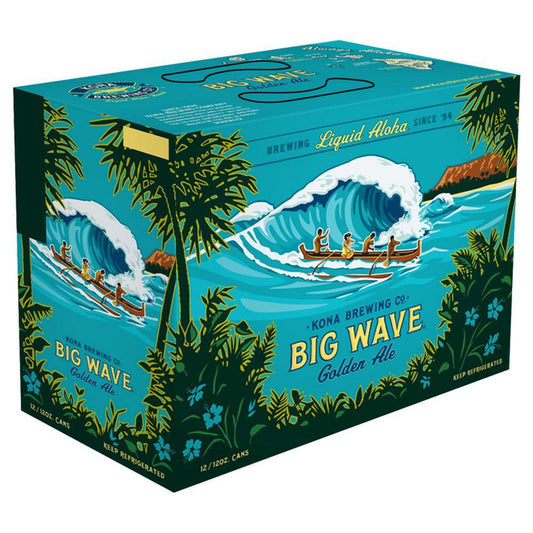 Kona Big Wave Golden Ale Beer 12-Oz Can 12-Pack