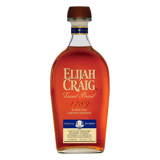 2023 Elijah Craig Ryder Cup Toasted Barrel Straight Bourbon Whisky