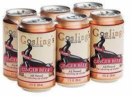 Gosling's Stormy Ginger Beer 12Oz 6 Pack Cans Regular