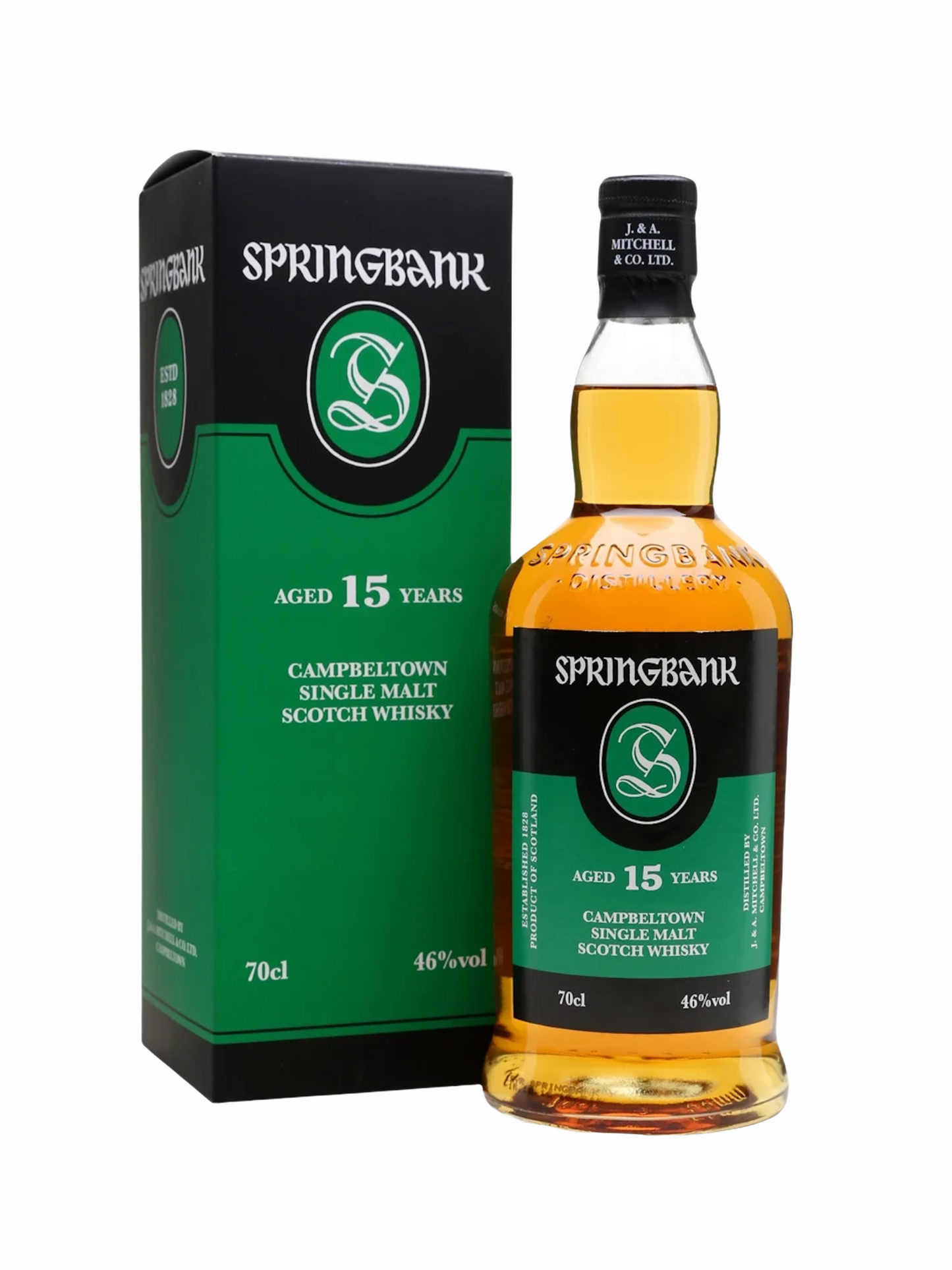 SPRINGBANK 15 YREARS CAMPBELTOWN WHISKEY 750 ML