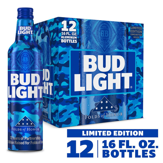 Bud Light Folds of Honor, Light Lager 16- Oz