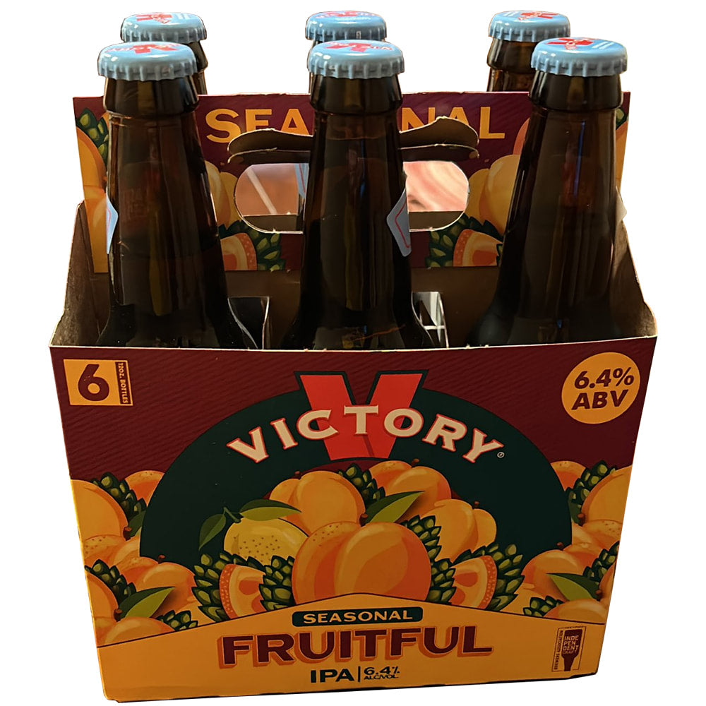 Victory Brewing Fruitful Seasonal India Pale Ale Beer Bottle 6-Pack